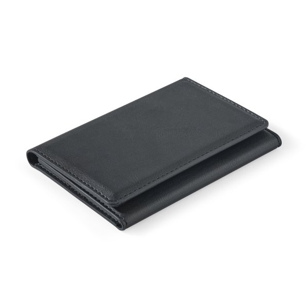 HARALD. Magnetische PU-portemonnee met grote capaciteit en RFID-bescherming. - 103 - Zwart
