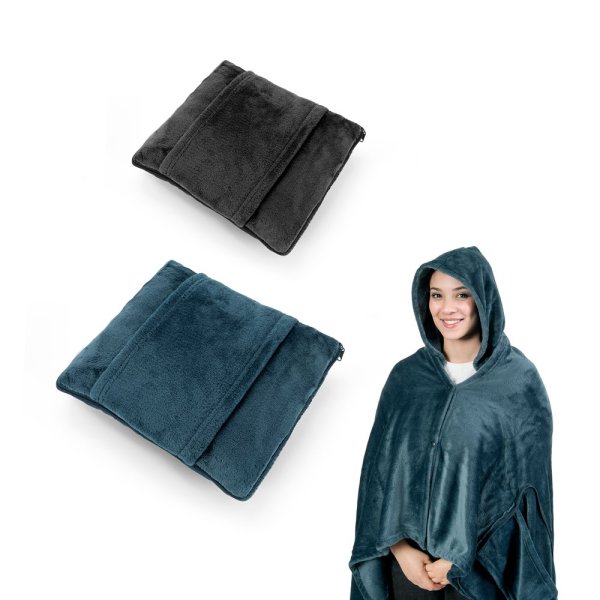 SNUGGY. 3-in-1 set van zachte, pluche stof (220 g/m²), ideaal voor op reis.