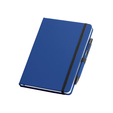 SHAW. Ensemble stylo à bille et bloc-notes A5 - 114 - Bleu royal