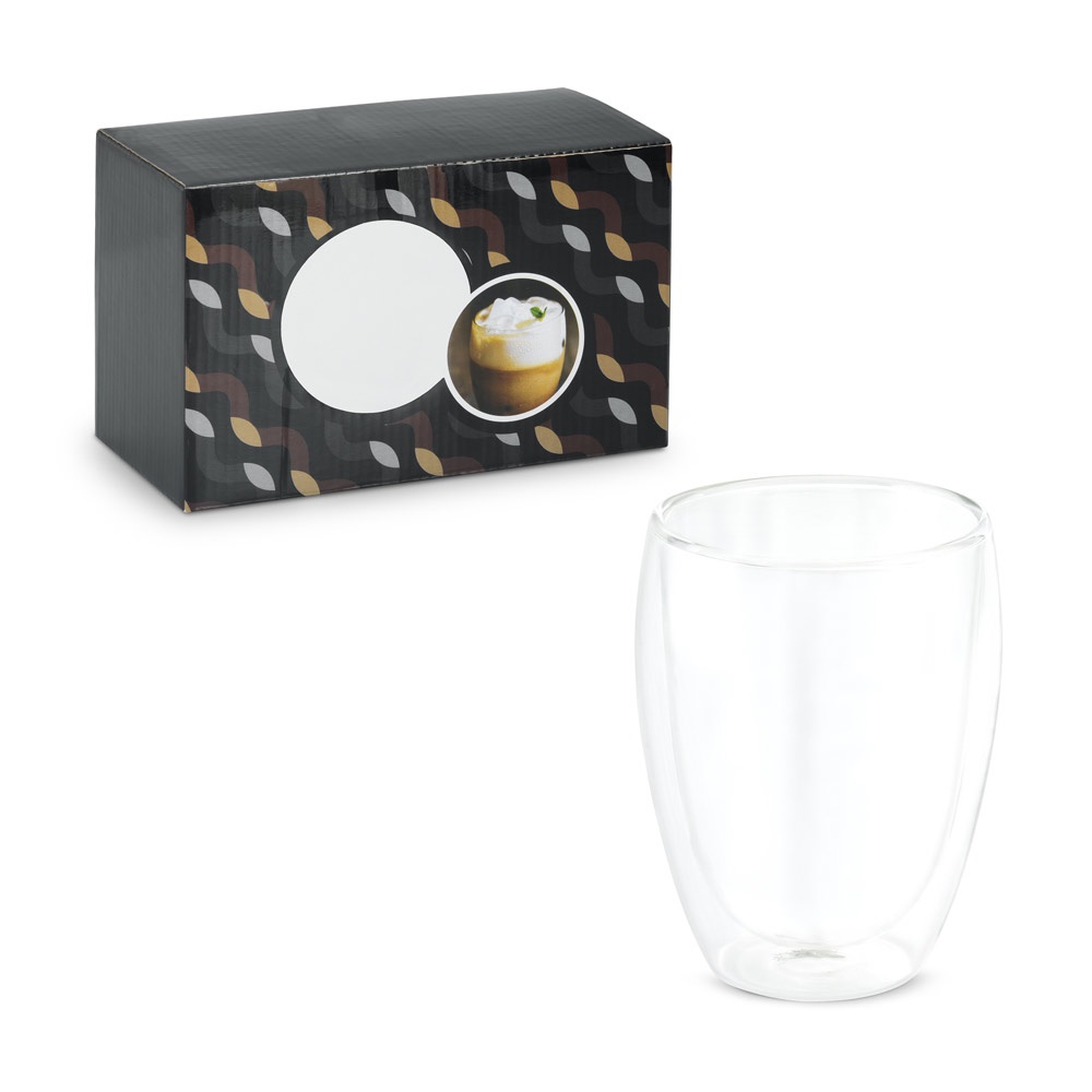 MACHIATO DUO. Ensemble de 2 tasses en verre borosilicate.
