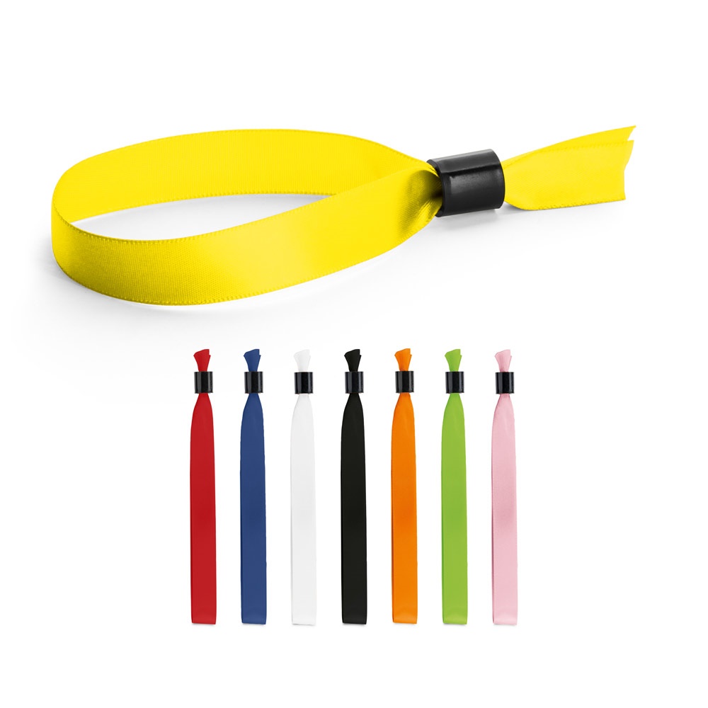 BEVEILIGING. Anti-diefstalarmband van satijn.