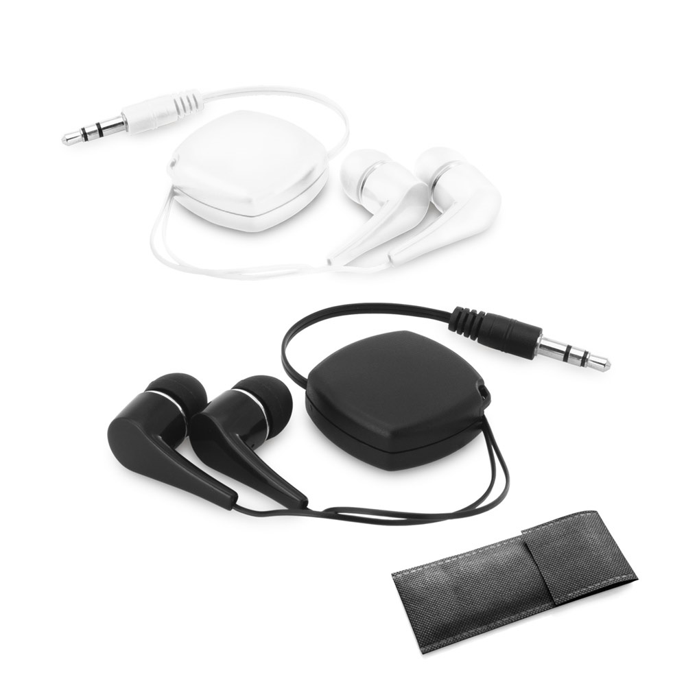 PINEL. Intrekbare oordopjes met een ABS-kabel van 0,75 m.