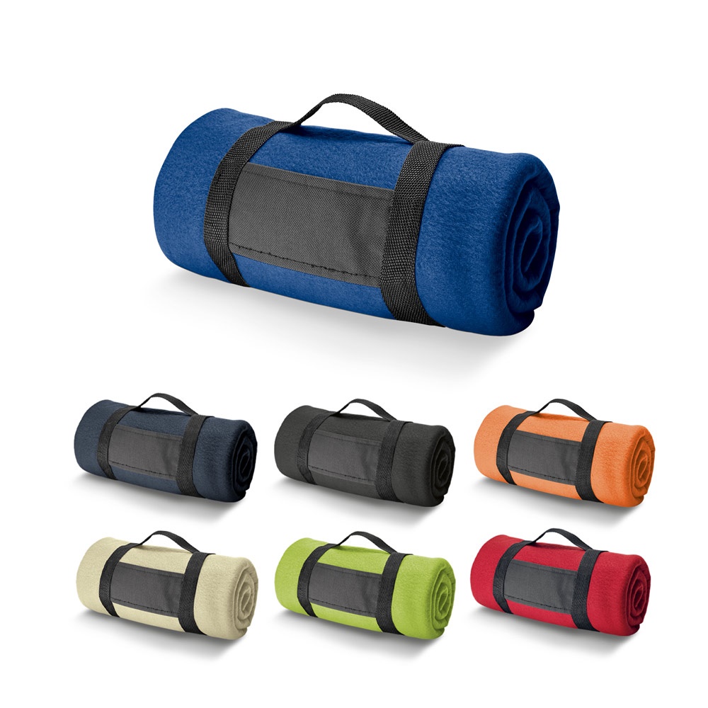 THORPE. Fleece deken (180 g/m²) met afneembaar handvat.