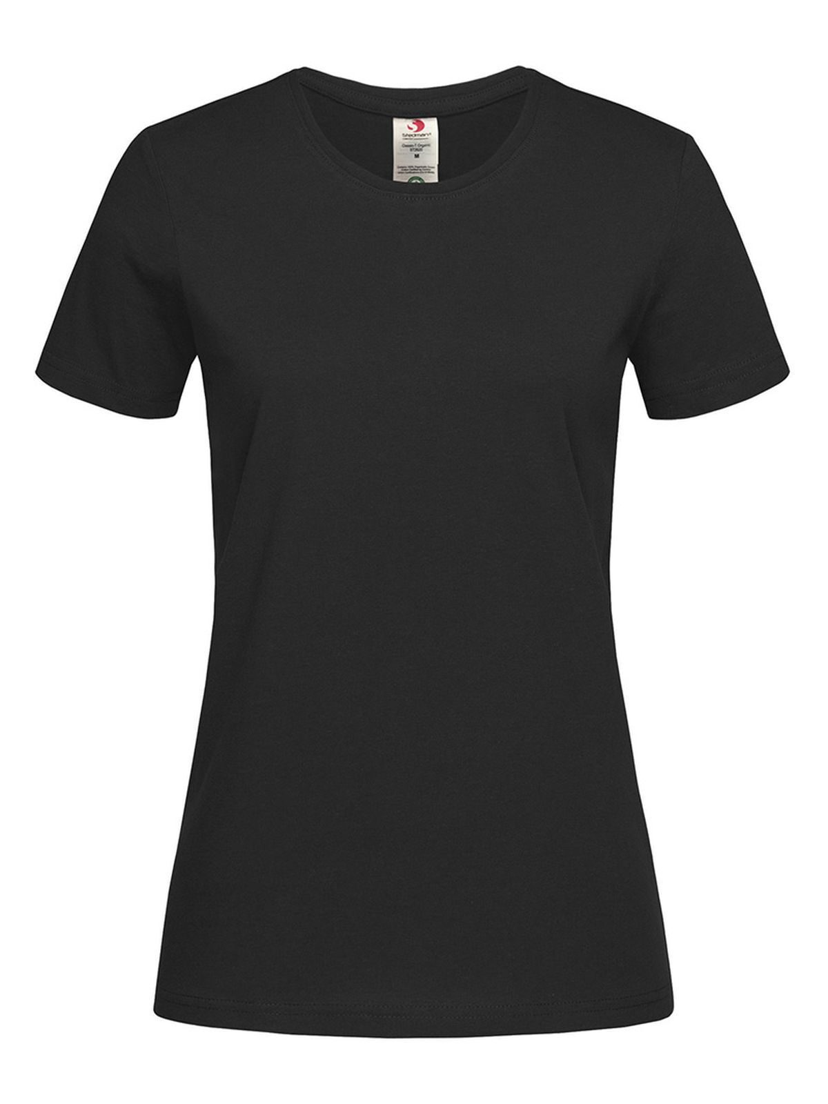 T-shirt ajusté en coton biologique Classic-T - BLO - Opale noire