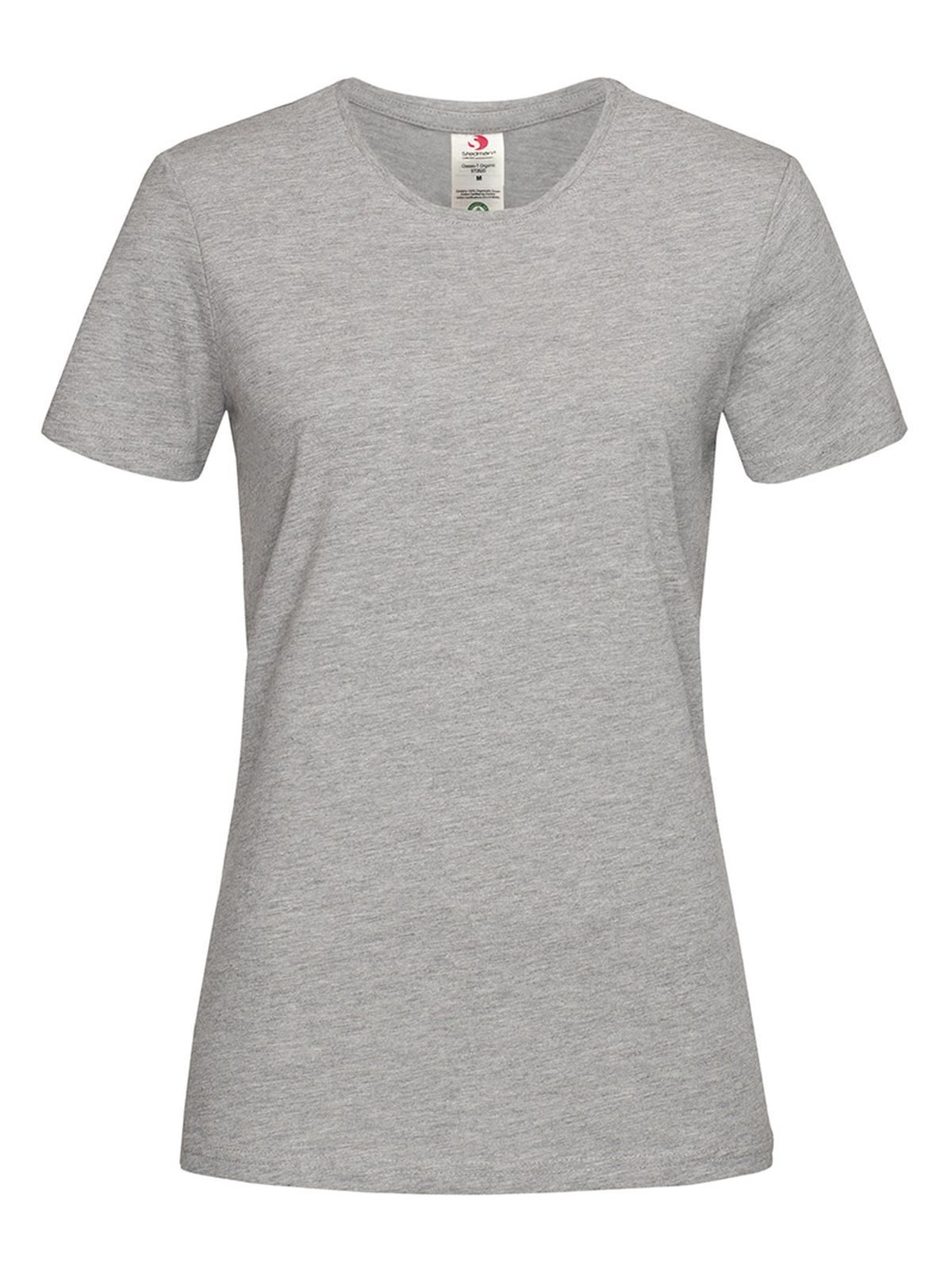 T-shirt ajusté en coton biologique Classic-T - GYH - Bruyère grise