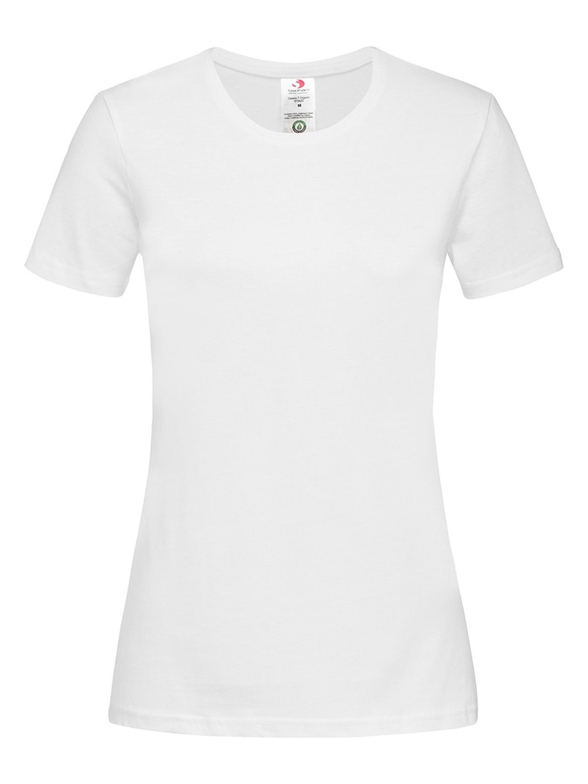 T-shirt ajusté en coton biologique Classic-T - WHI - Blanc