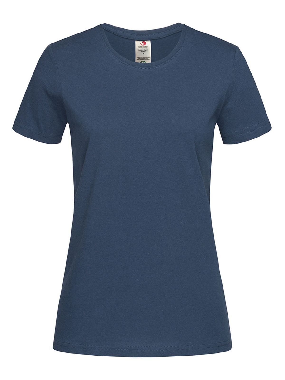 T-shirt ajusté en coton biologique Classic-T - NAV - Bleu marine