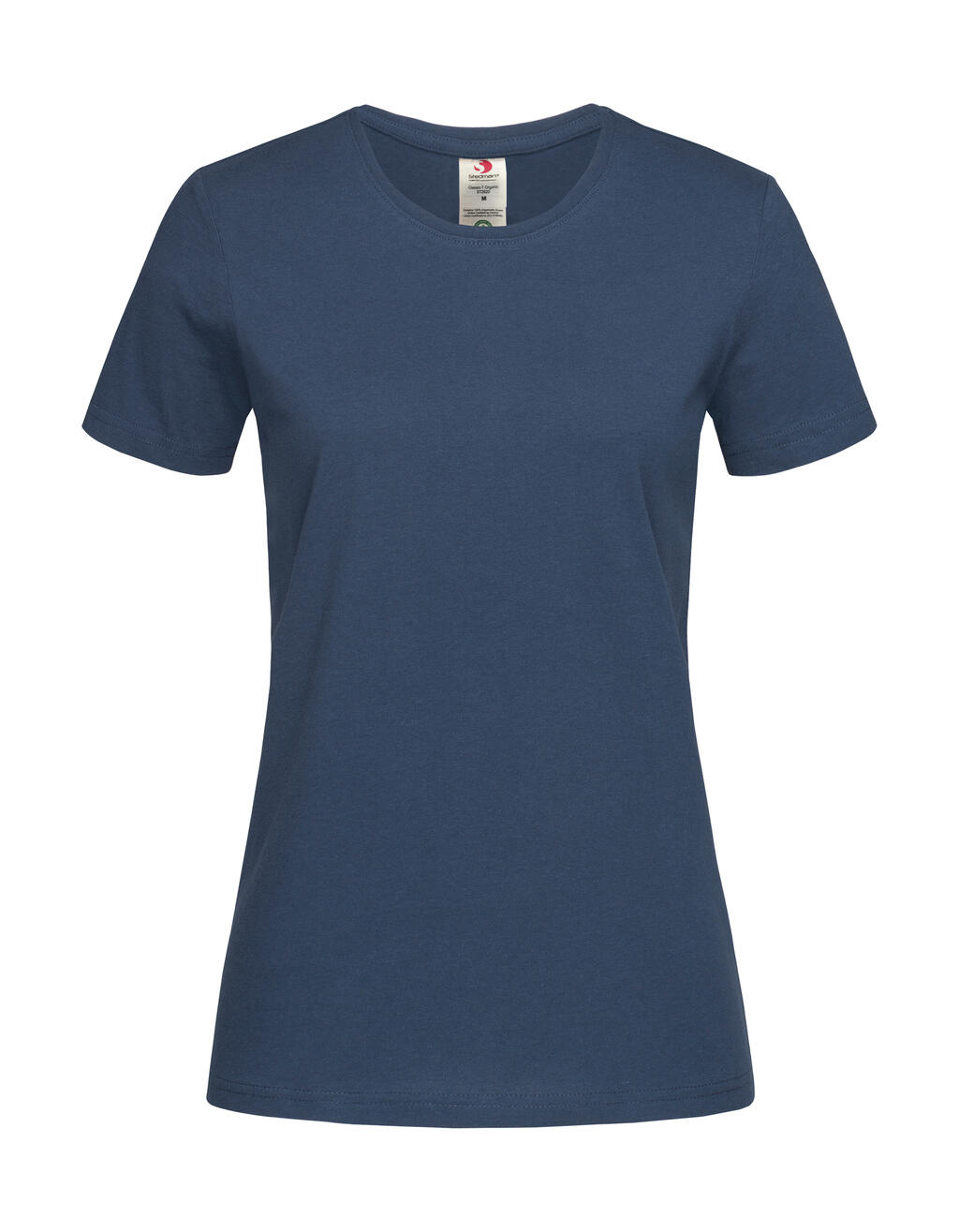 T-shirt ajusté en coton biologique Classic-T - Marine