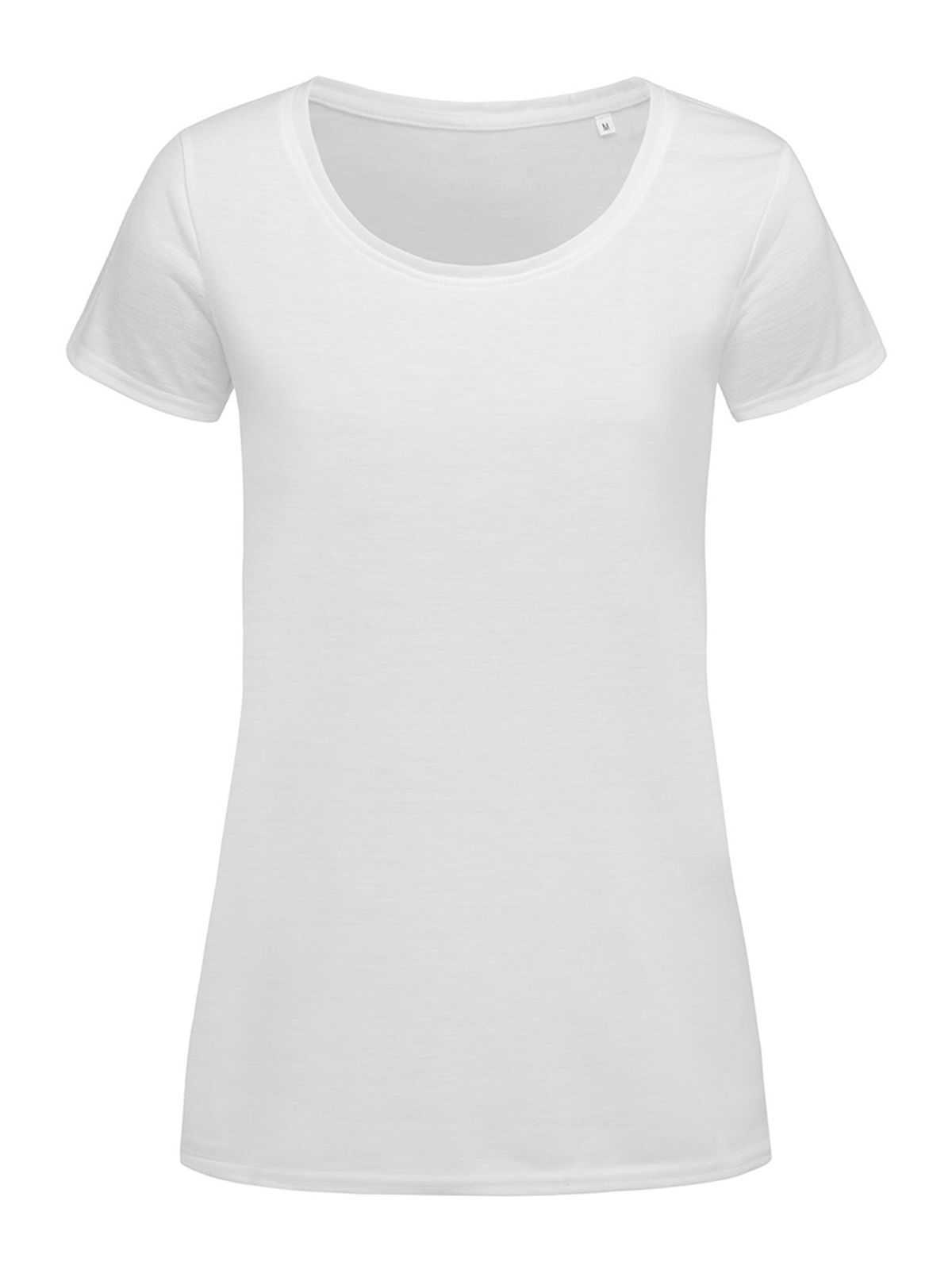 Katoenen T-shirt voor dames - WHI - Wit