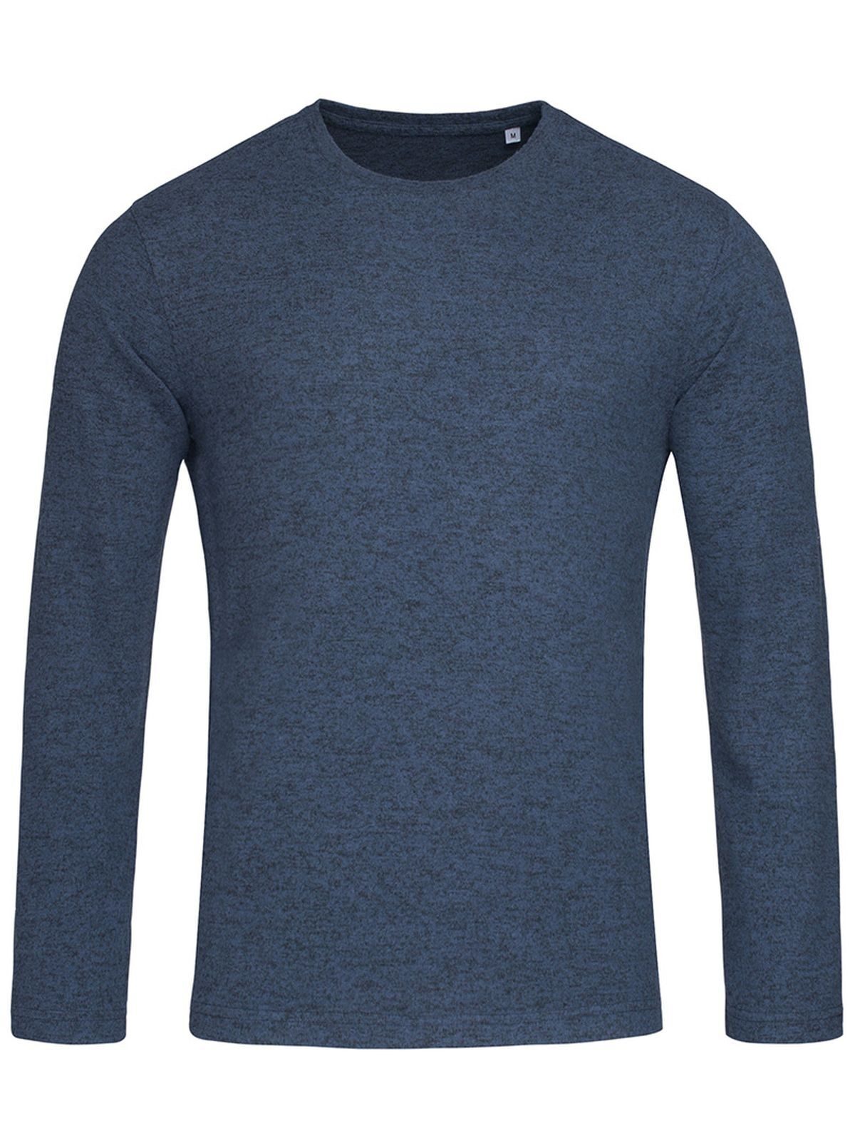 Gebreide trui - MBM - Marineblauwe melange