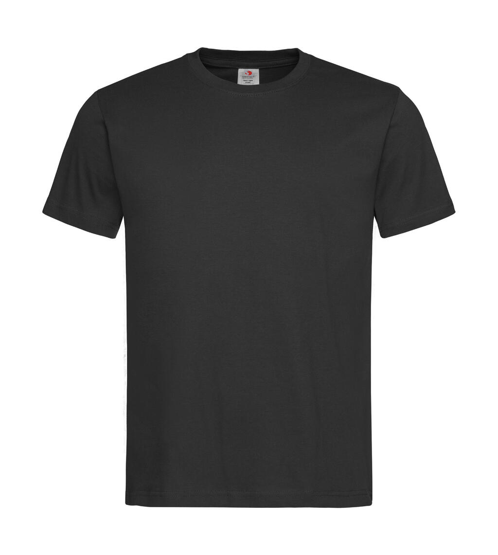 Klassieke T-shirt met ronde hals, biologisch katoen, unisex - BLO - Zwarte opaal