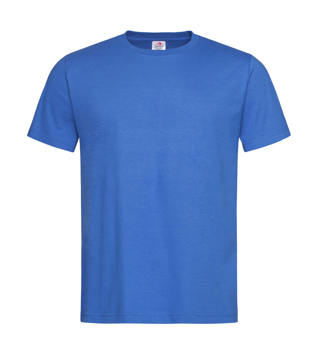 Klassieke T-shirt met ronde hals, biologisch katoen, unisex - Helder Koninklijk