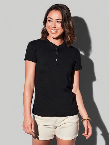 Sharon Henley t-shirt met onregelmatige structuur