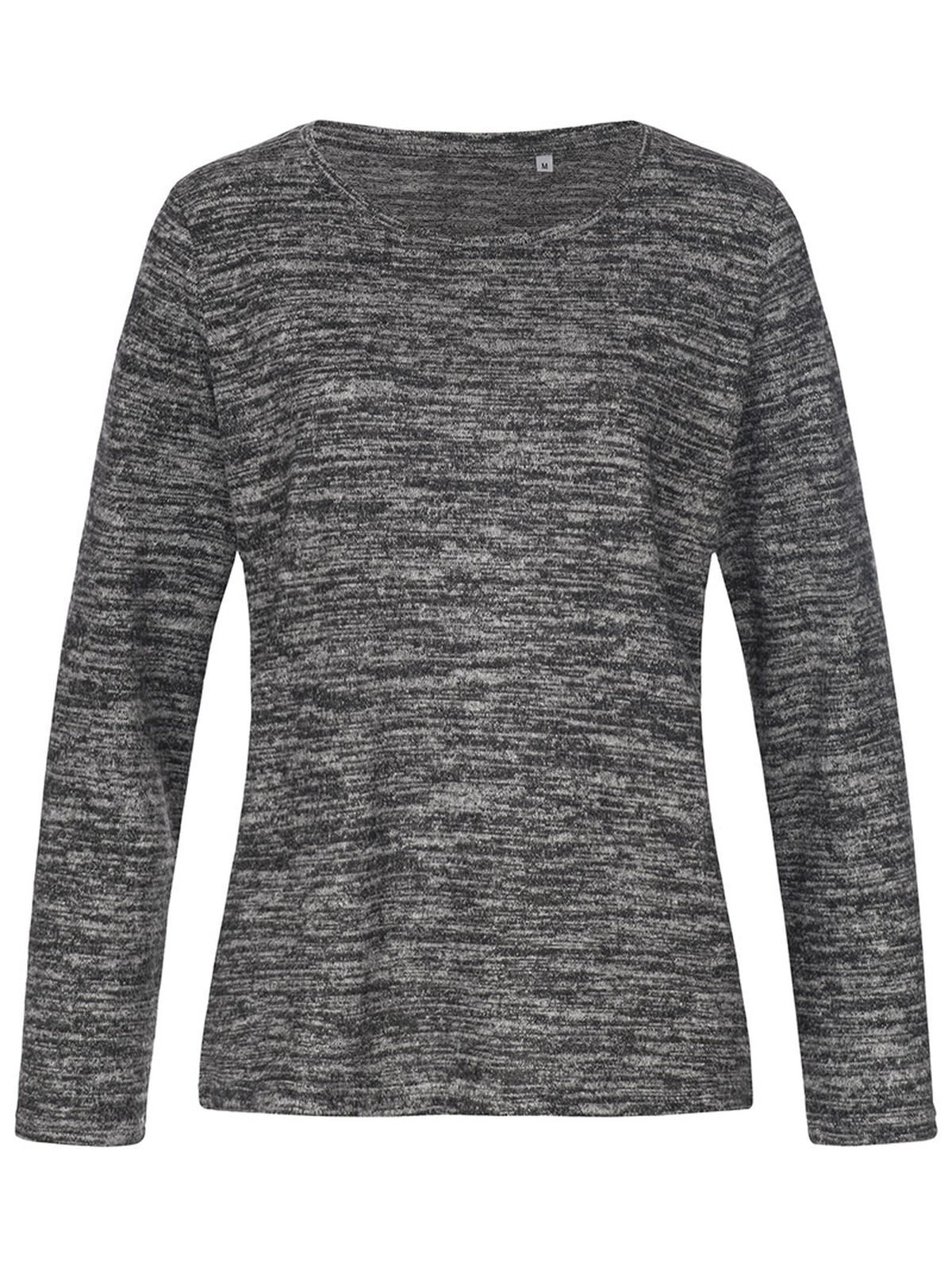 Pull en maille - DGM - Gris foncé mélangé