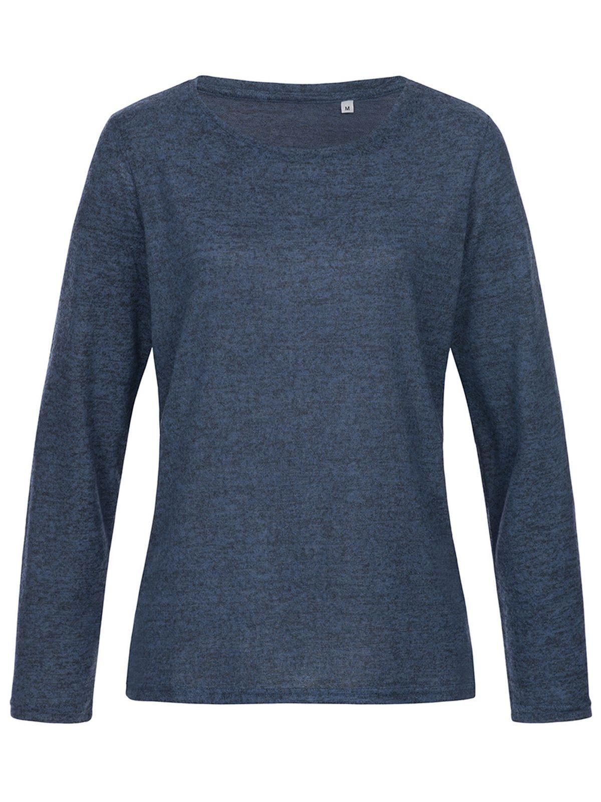 Pull en maille - MBM - Bleu marine chiné
