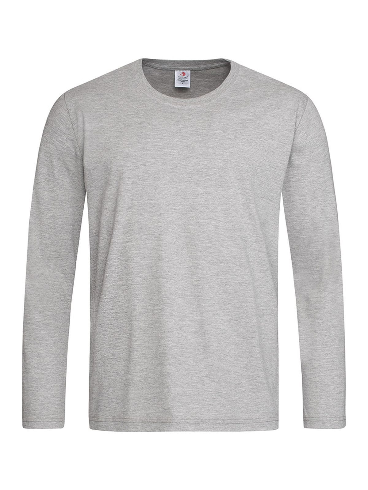 Klassiek T-shirt met lange mouwen - GYH - Grijze heide