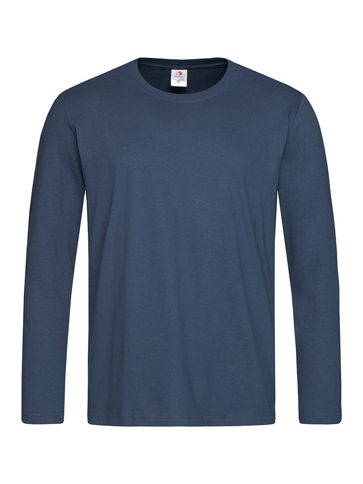 Klassiek T-shirt met lange mouwen - NAV - Marineblauw
