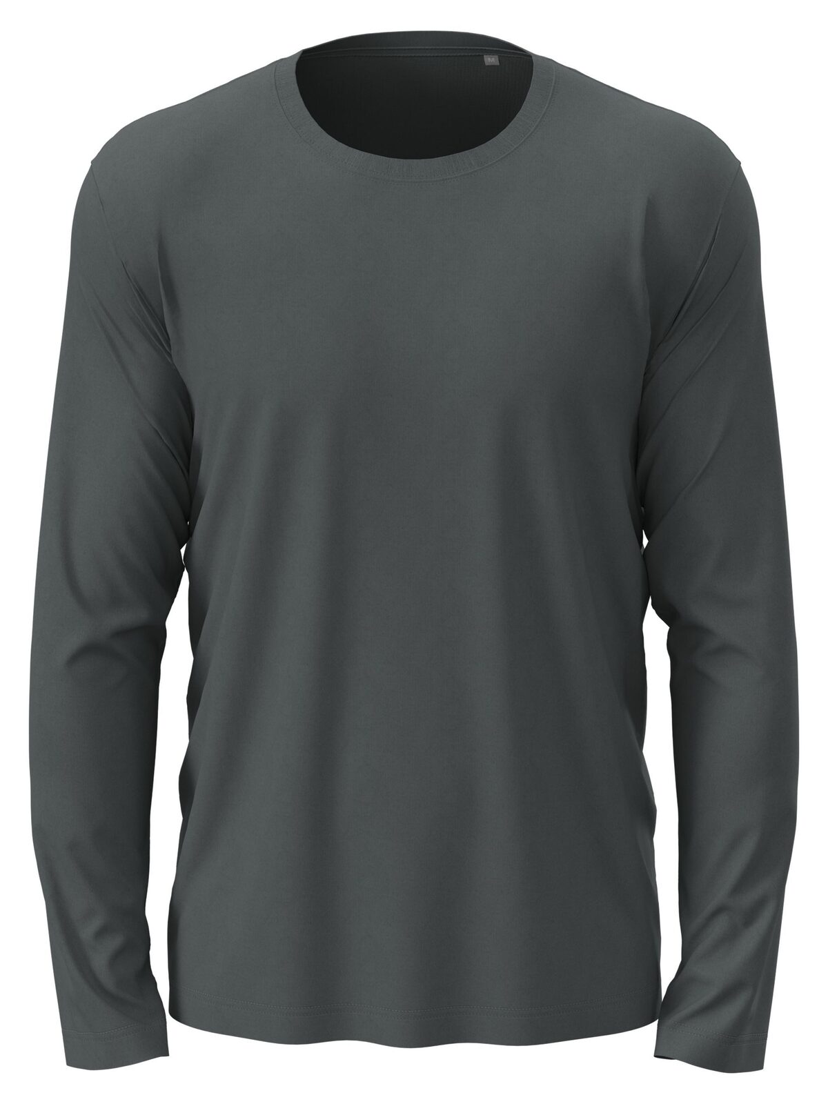 Klassiek T-shirt met lange mouwen - SLG - Leigrijs