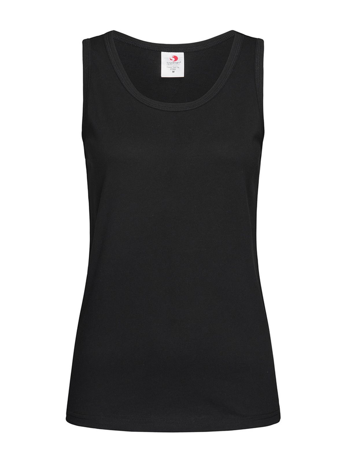 Klassieke T-shirt tanktop voor dames - BLO - Zwarte opaal
