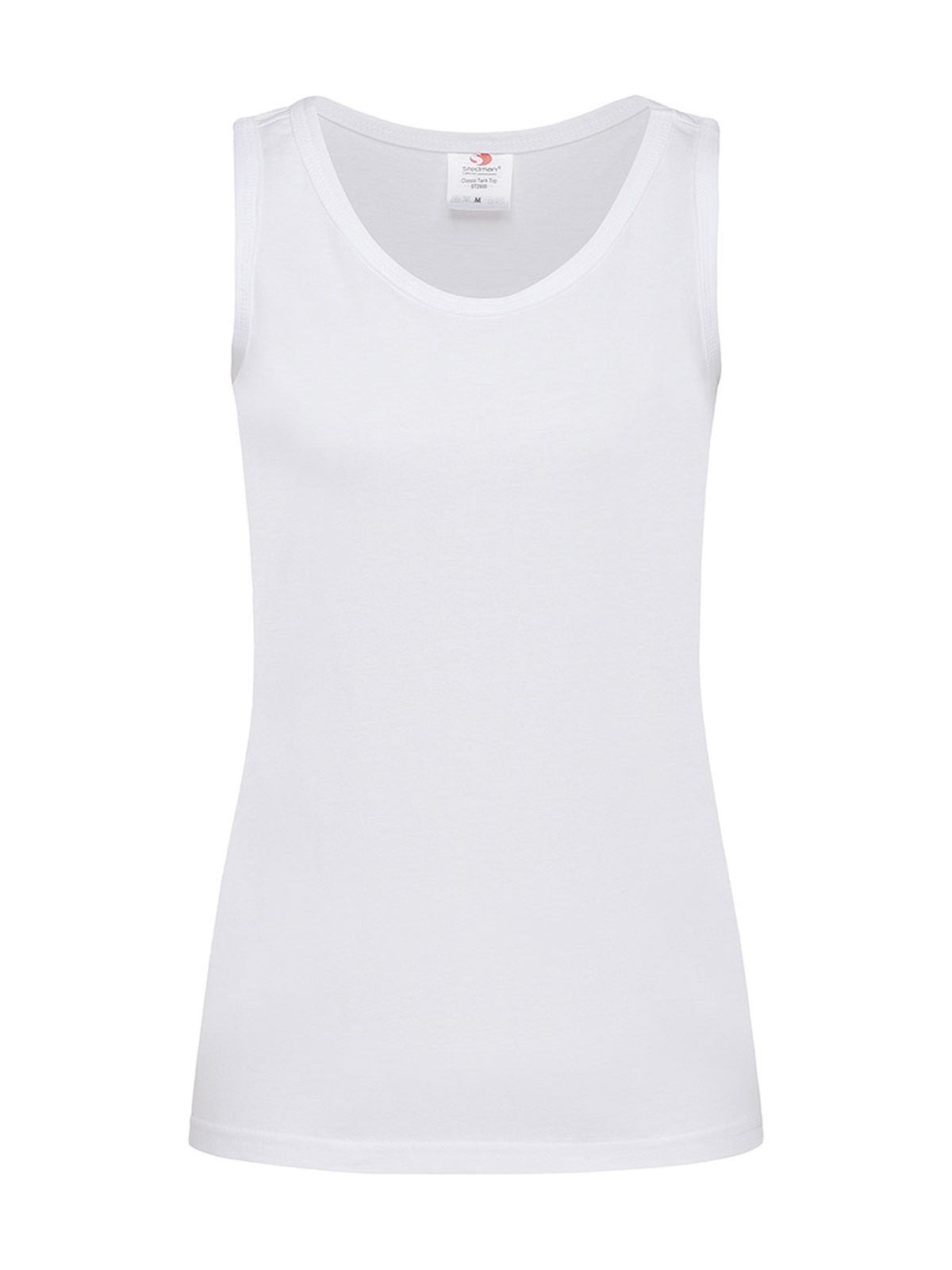 Klassieke T-shirt tanktop voor dames - WHI - Wit