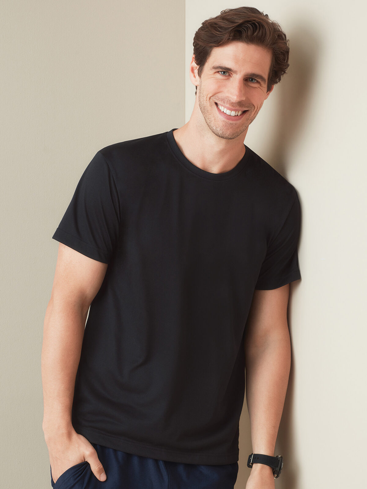 T-shirt met katoenen touch