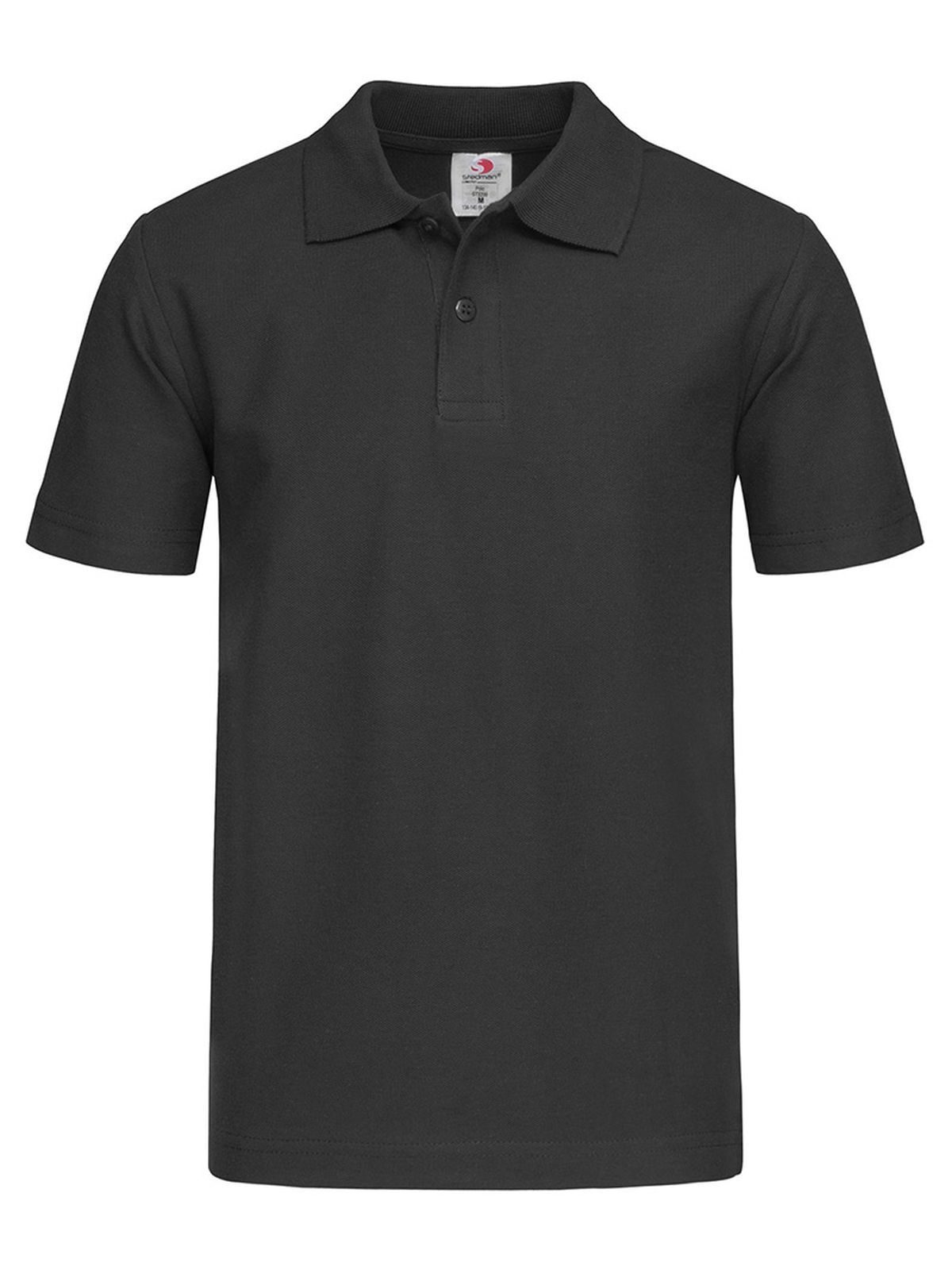 Klassieke polo voor kinderen - BLO - Zwarte opaal
