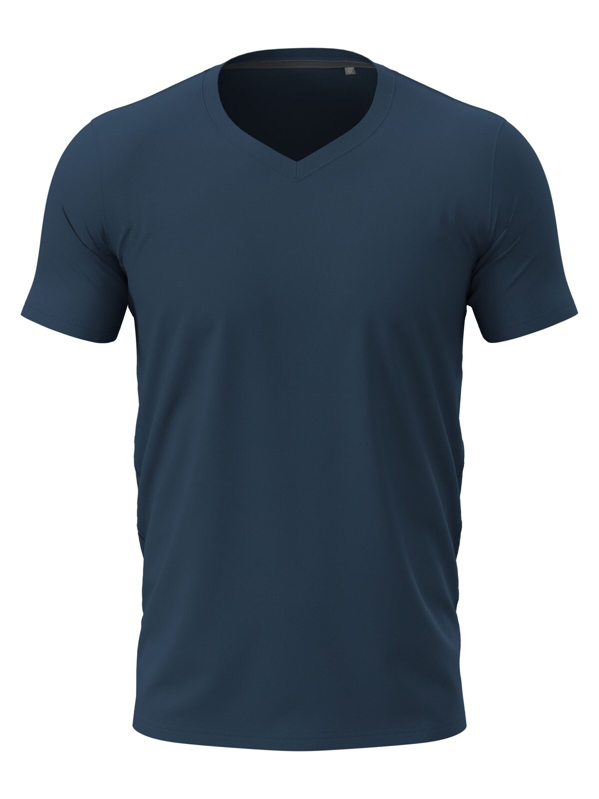 Stretch-T V-hals - NAV - Marineblauw