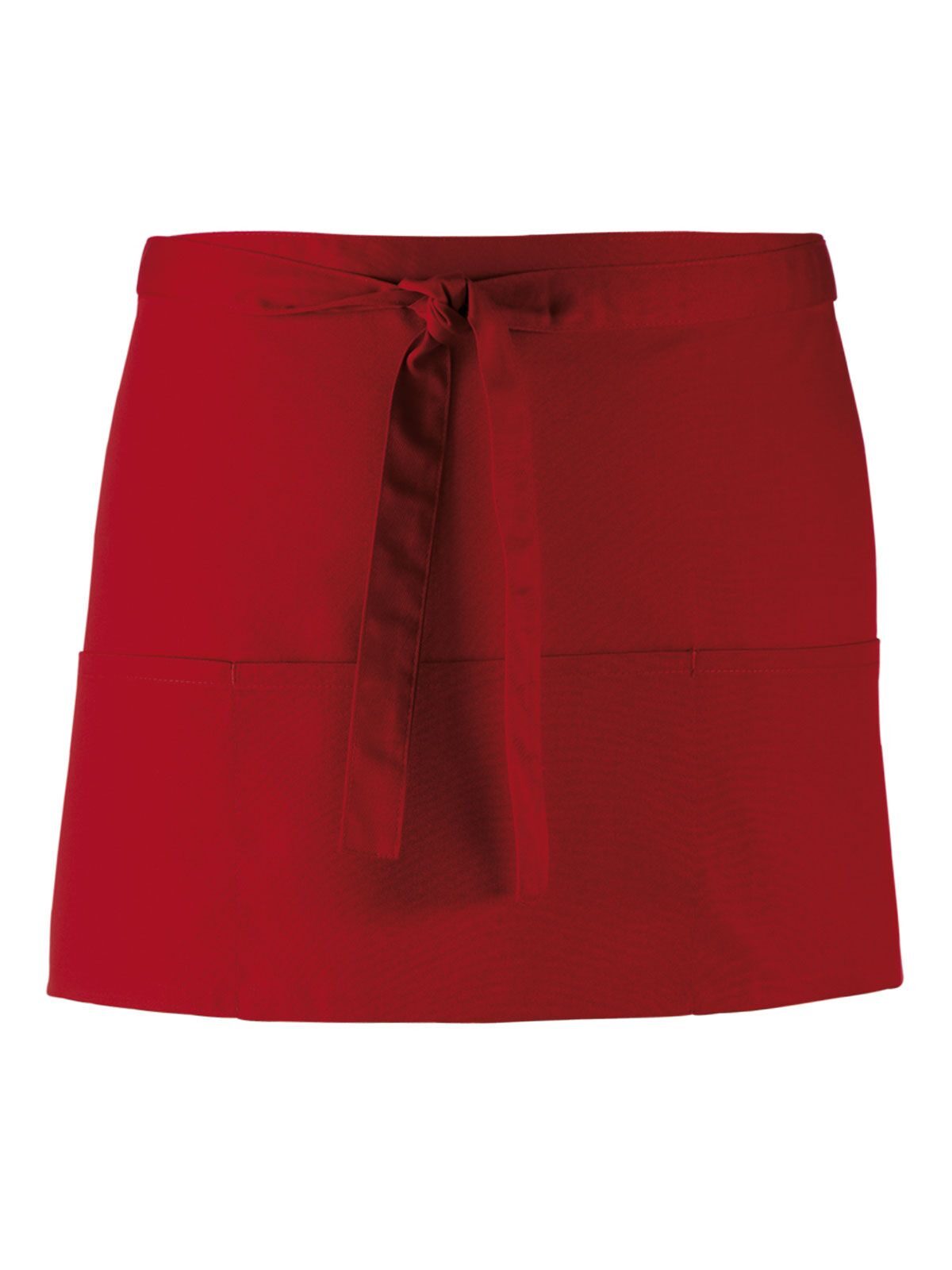 Kleurencollectie 3-zakken schort - BURG - Bordeauxrood