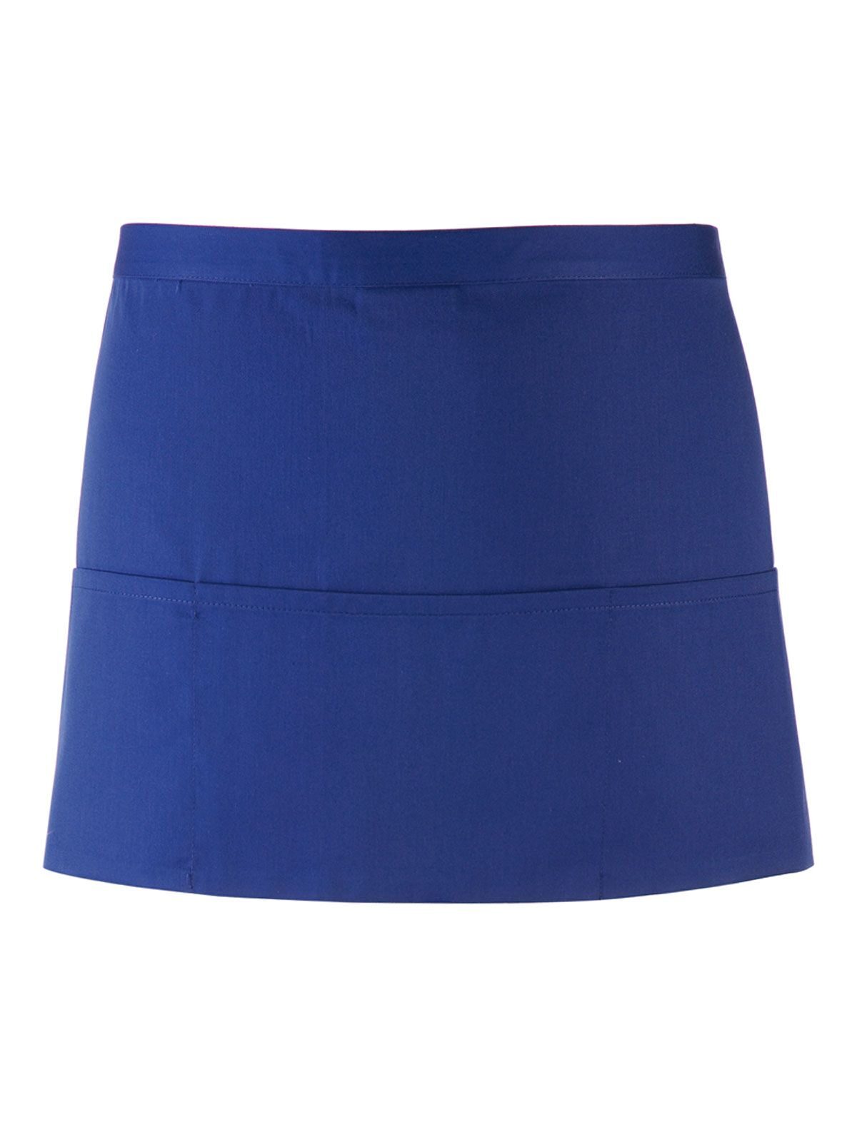 Kleurencollectie 3-zakken schort - ROYA - Koninklijk
