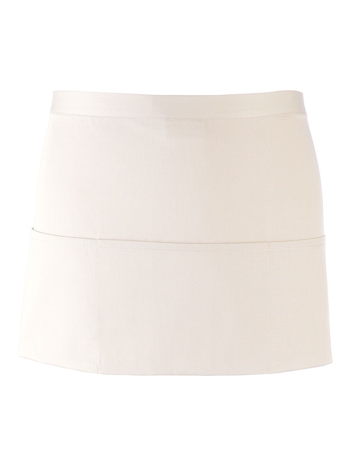Kleurencollectie 3-zakken schort - WHIT - Wit