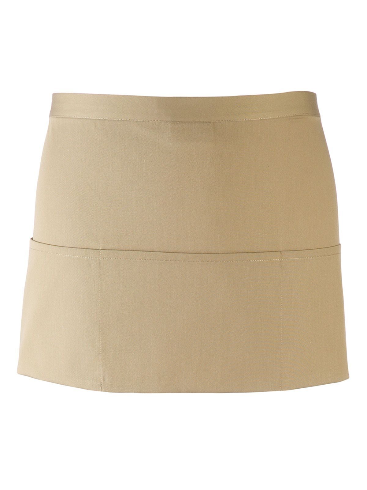 Kleurencollectie 3-zakken schort - KHAK - Khaki