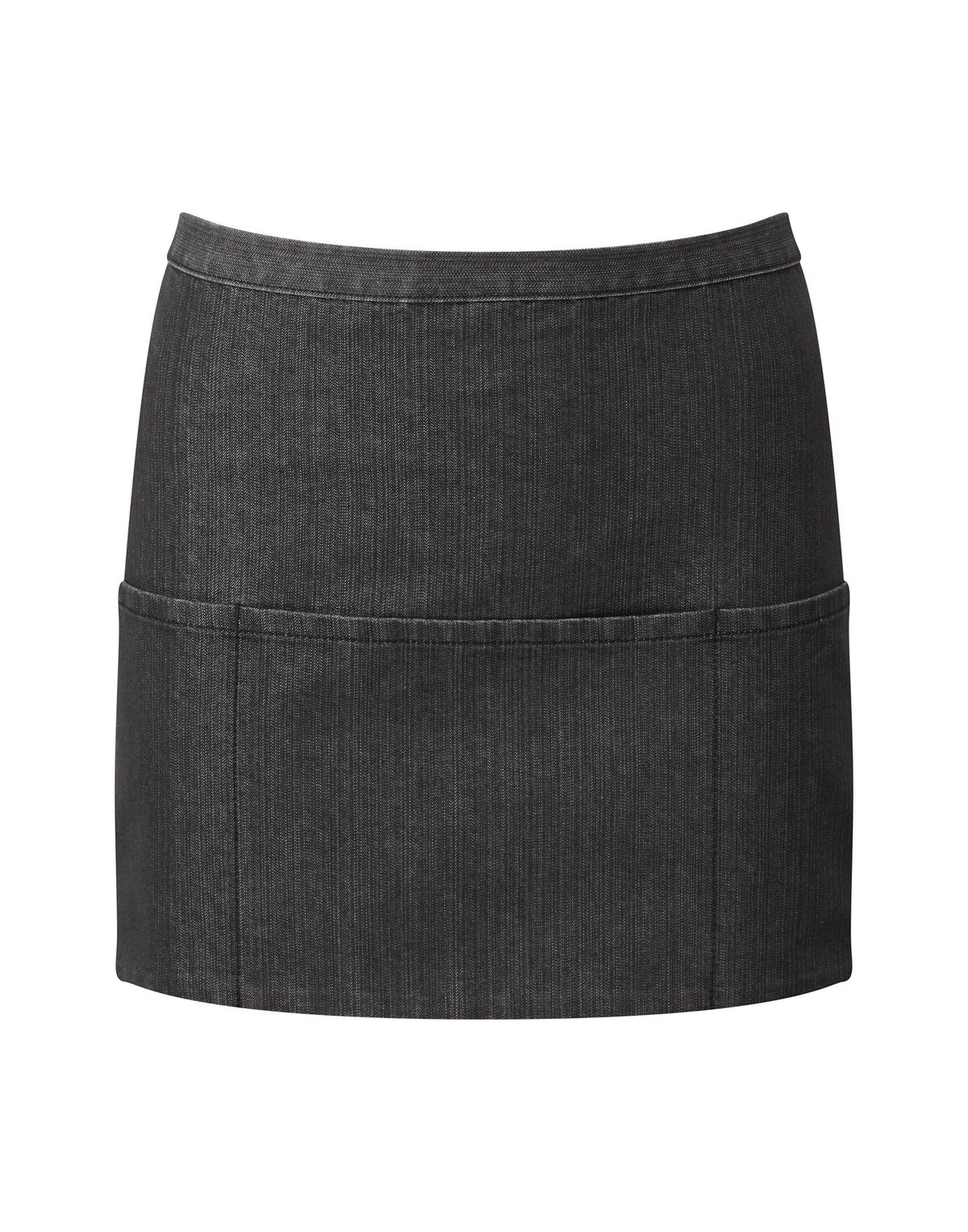 Kleurencollectie 3-zakken schort - BKDE - Zwarte denim