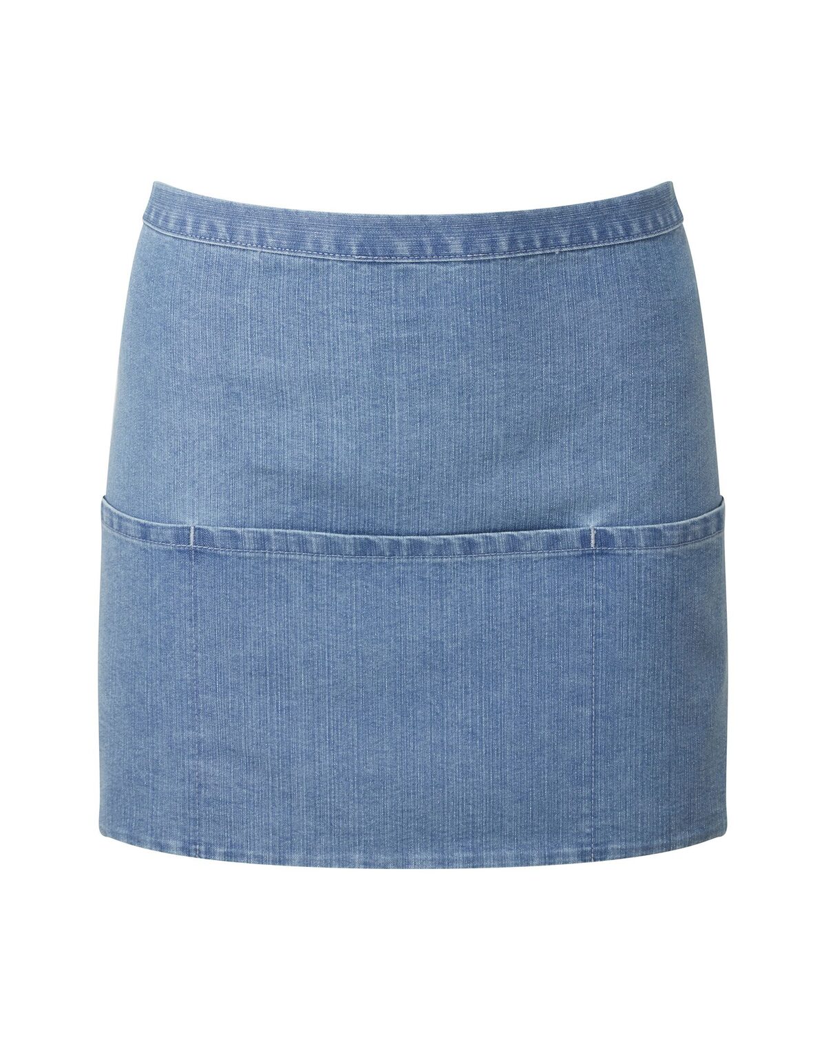 Kleurencollectie 3-zakken schort - BLDE - Blauwe denim