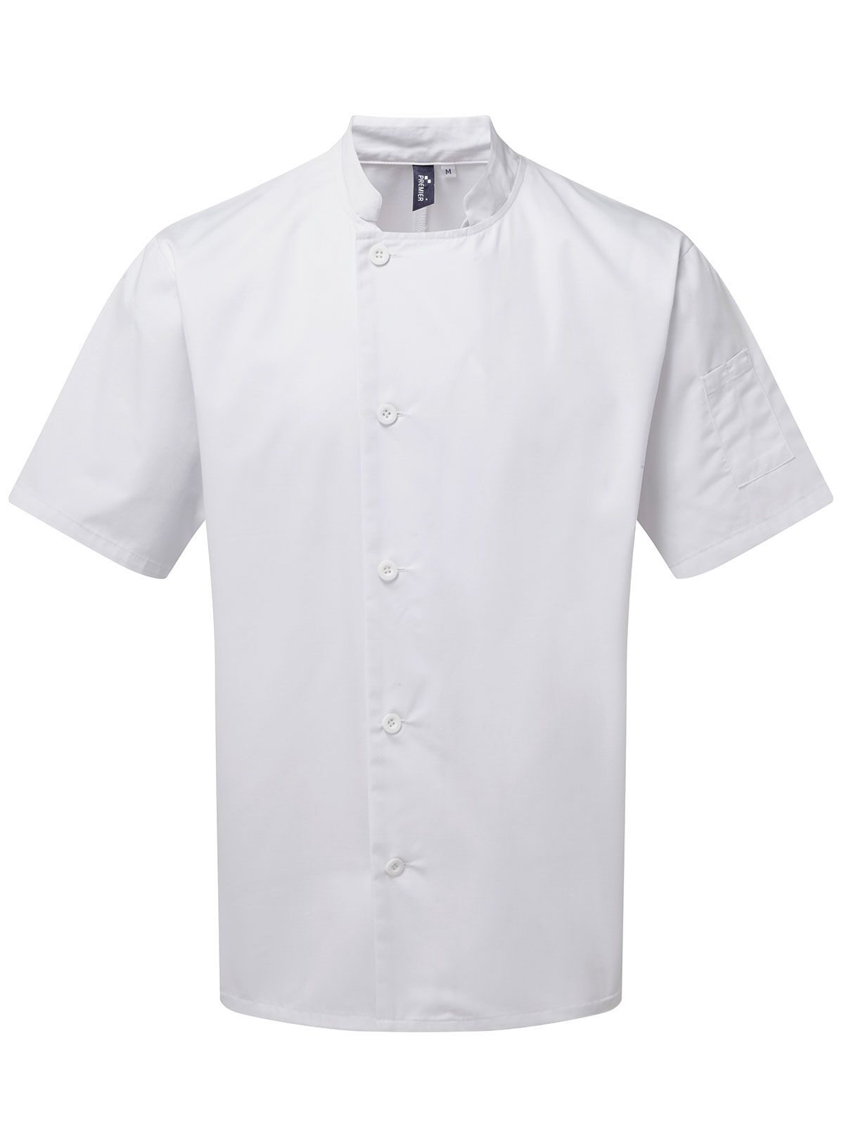 Essentiële koksjas met korte mouwen - WHIT - Wit