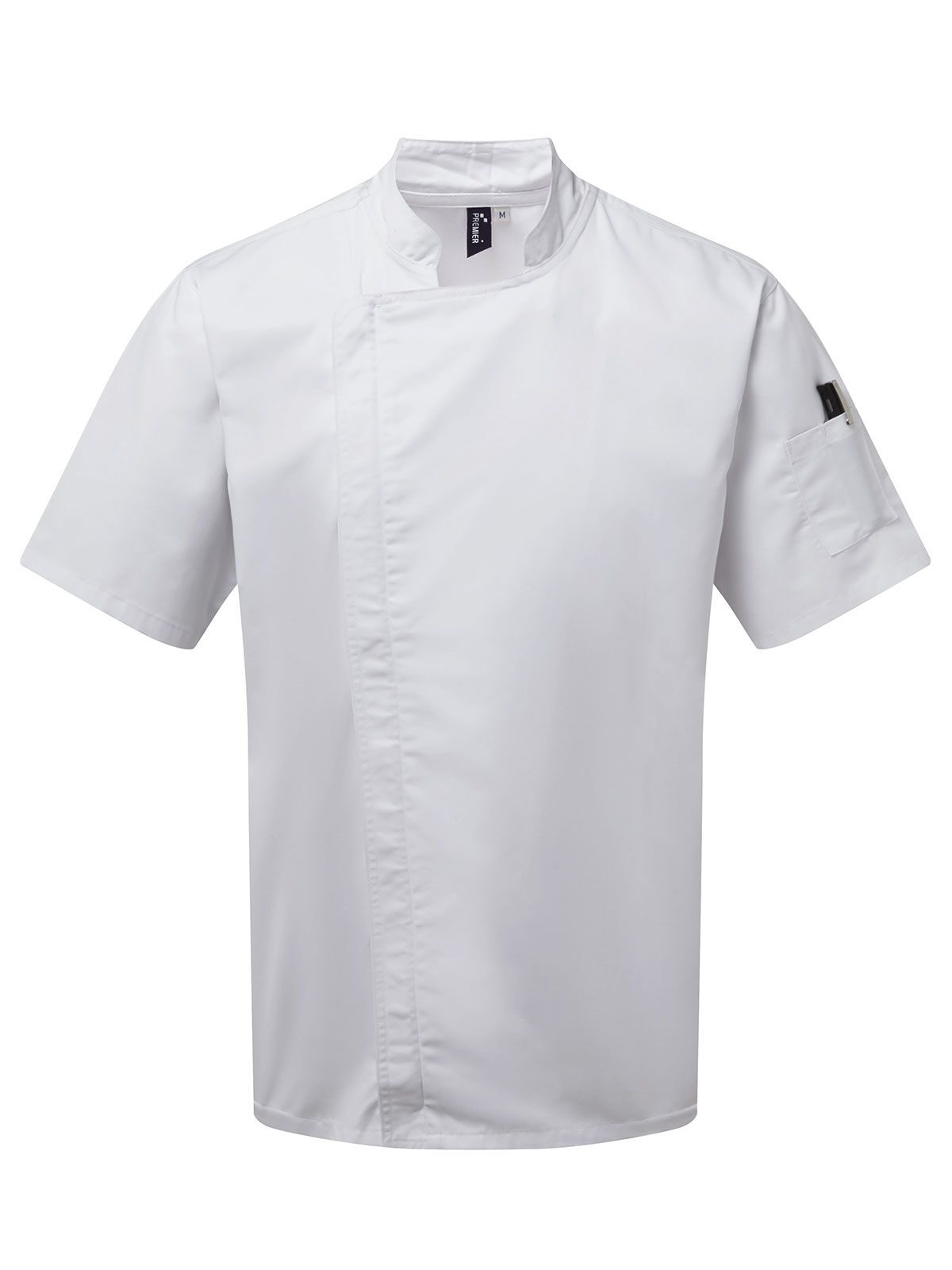 Veste de chef à manches courtes zippée - WHIT - Blanc