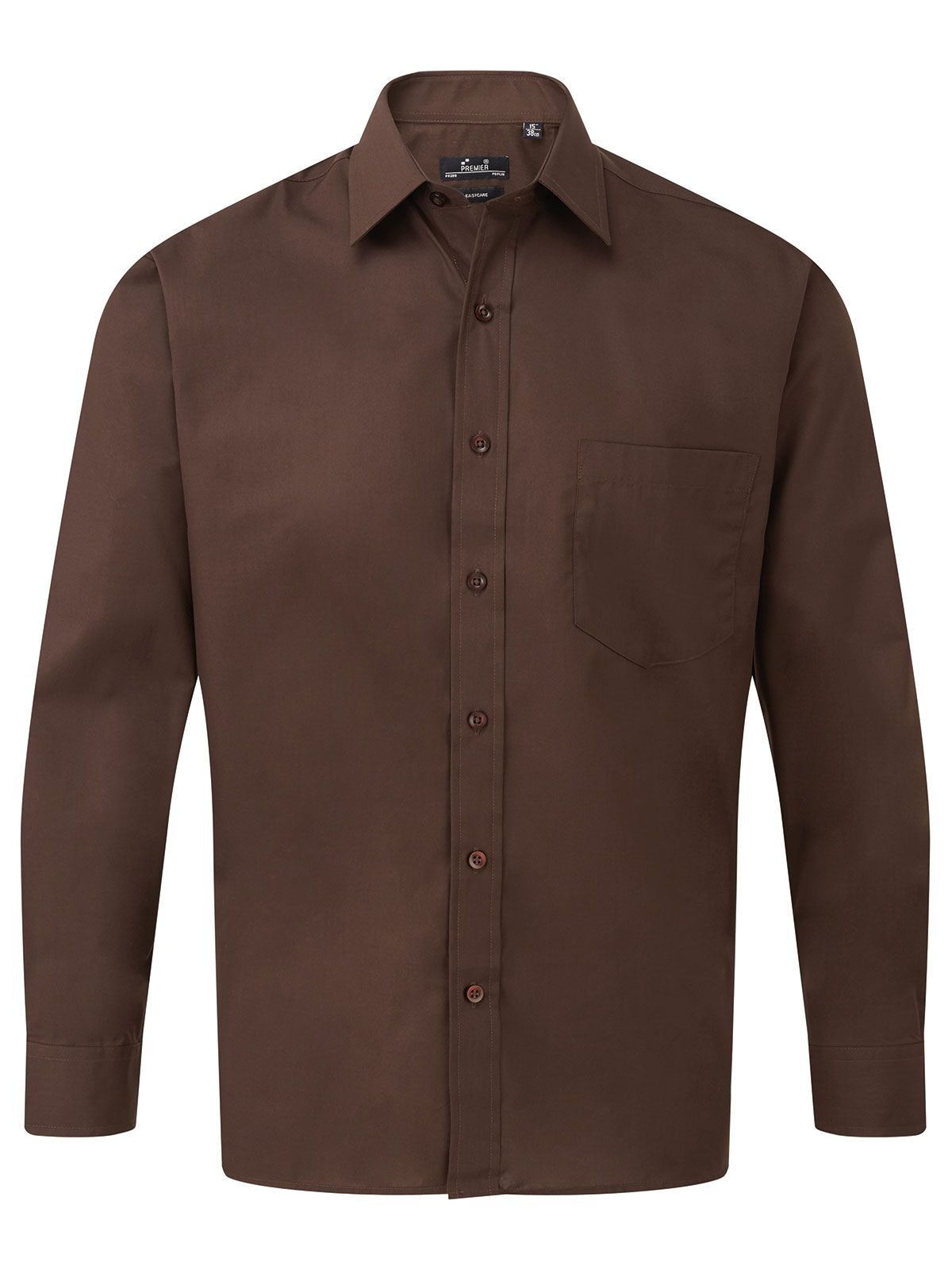 Chemise habillée à manches longues - BROW - Brun