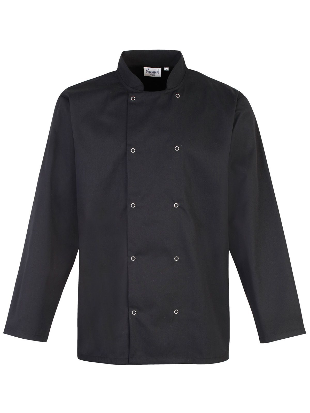 VESTE DE CHEF À MANCHES LONGUES ET À POUSSOIRS - BLAC - Noir