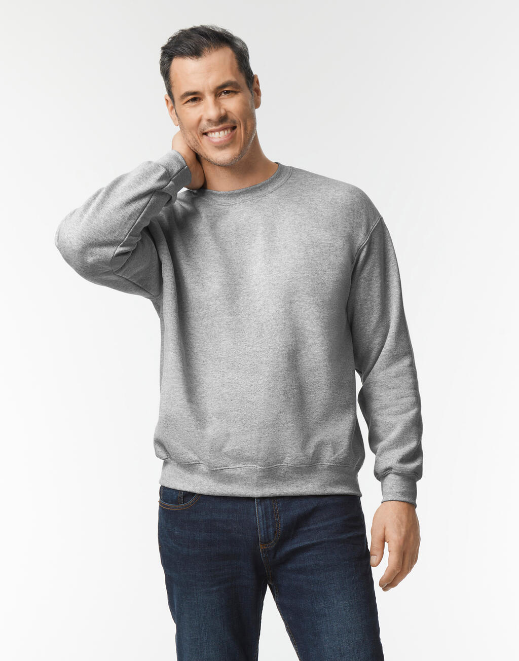 Sweatshirt met ronde hals DryBlend