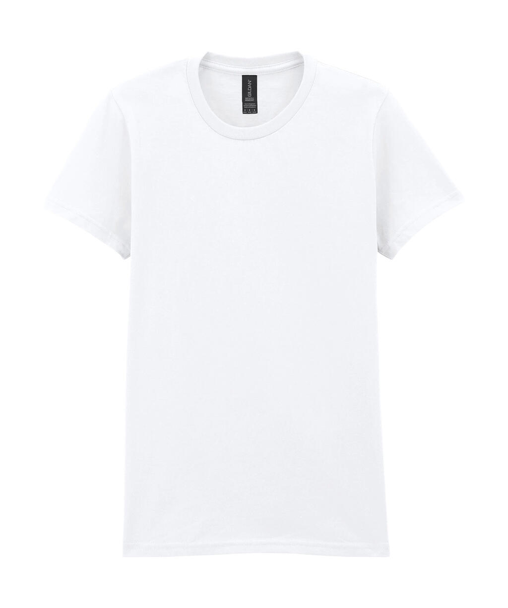 Softstyle® T-shirt voor dames van gemiddelde dikte - 30 - Wit