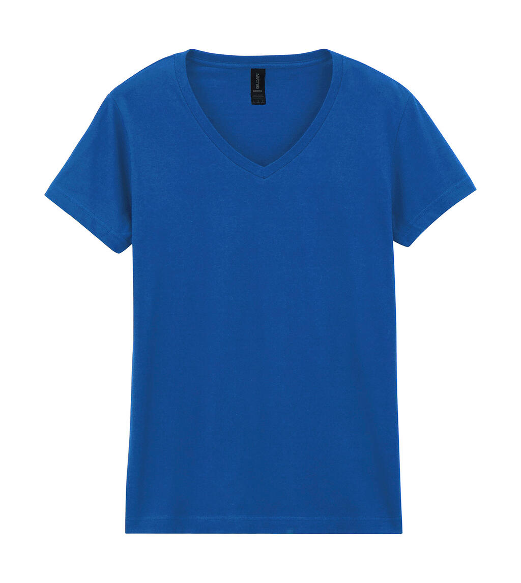 Softstyle® Dames T-shirt met V-hals - 51 - Koninklijk