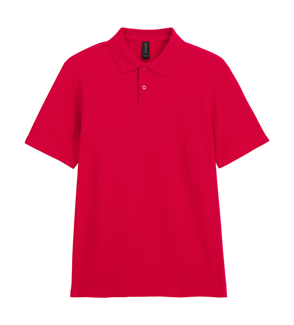 Softstyle® piquépolo voor volwassenen - 40 - Rood