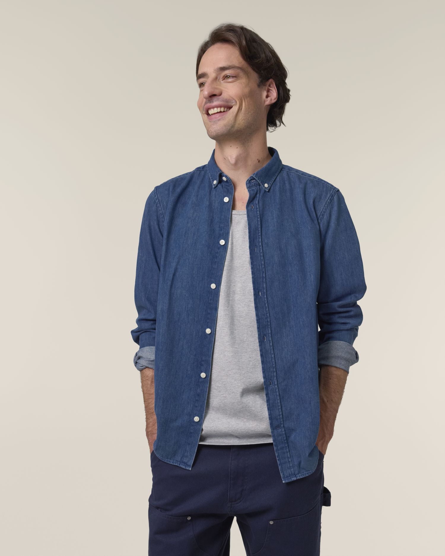 Stanley denim overhemd