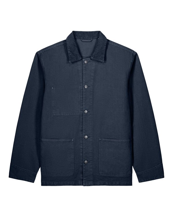 Chore Jacket - C373 - Bleu marine teint en gris